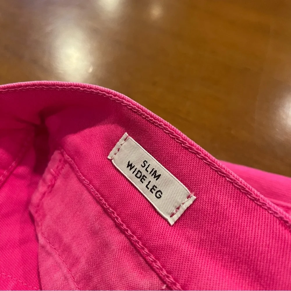 NEW J.Crew Women’s Slim Wide Leg‎ Crop Pant Intense Pink 25P Petite Barbiecore